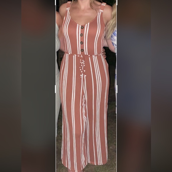 Striped Jumpsuit - Picture 1 of 4